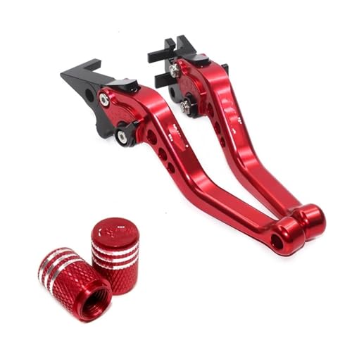 Kupplungshebel Für Dorsoduro Für Shiver 750/900 (2007–2020) Verstellbarer Klappbarer Und Ausziehbarer Brems- Kupplungshebel(1 Set Red)