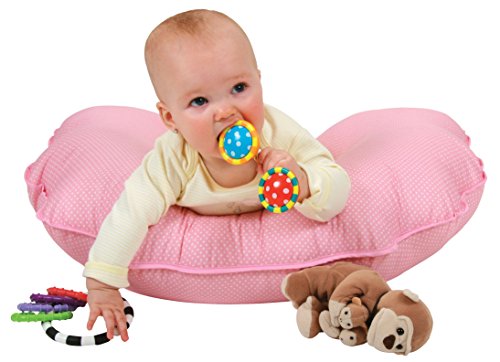 Leachco Cuddle-U Basic Nursing Pillow and More, Pink Pin Dot , 20x18x7 Inch (Pack of 1) - Thumbnail 3