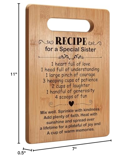 Image of Sister's Cutting Board - BFF Gifts for Women, Best Friendship Gifts