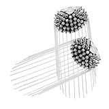 HOMSFOU 2 Stück Vintage Punk Quasten Schulter Epauletten Silberne Metall Fransen Applikationen für...