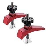 2PCS Schnellspanner Halteklammer T-Nut T Schienenklemm Set Holzbearbeitungswerkzeuge