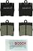 Bosch BC779 QuietCast Premium Ceramic Disc Brake Pad Set For Select Chrysler Crossfire; Mercedes-Benz C200, C230, C240, C280, CL200, CL230, SLK230, SLK280, SLK300, SLK320; Rear