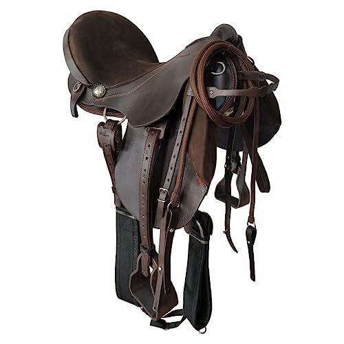 Sela Australiana Pista Coqueluxe Marcha Ouro Completa para montaria cavalo concurso de marcha competição couro legítimo