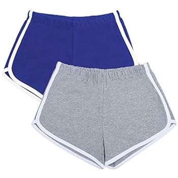 Comfortable material: our shorts are made from 95% cotton and 5% polyester, the soft sports shorts has great breathability and good sweat absorption, so they are skin-friendly and indeformable, elastic and smooth, you will feel very comfortable to we...