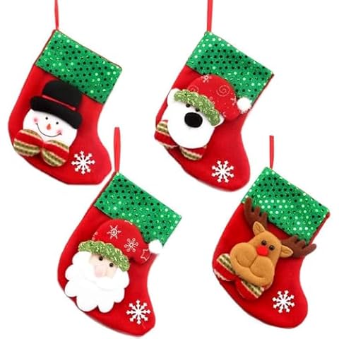 Set of 4 Personalised Christmas Stockings Cover