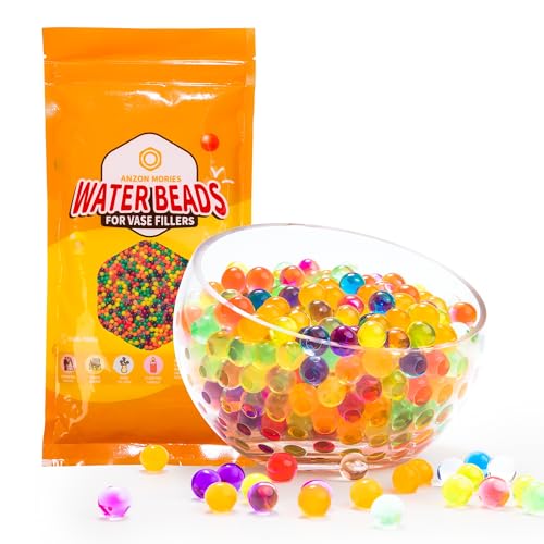 Anzon Mories Water Beads Mix Color 11.6 OZ (21K PCS) Water Gel Bead Kit for Vase Fillers, Floating Candles, Christmas Decorations, Home and Wedding Centerpiece DÃ©cor, Growing Jelly Pearl