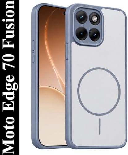 Image of AeoFit Ultra Slim-Fit Back Cover for Motorola Moto Edge 70 Fusion 5G |Hard PC Case Cover| Ultra-Thin & Light Weight Case Cover for Moto Edge 70 Fusion (Grey)