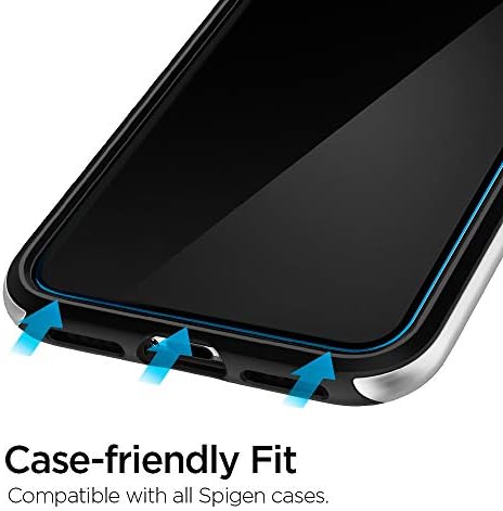 Spigen AlignMaster Screen Protector Compatible with iPhone 11 Pro Max, iPhone XS Max, Pack of 2, Scratch-Resistant, 9H Hardness Film