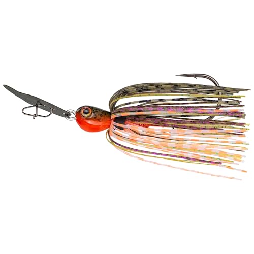 Strike King (TCVSJ38-234) Thunder Cricket Vibrating Swim Jig Fishing Lure, 234 - Bluegill, 3/8 oz, Ultra-Stiff Stainless Steel Blade - Thumbnail 5