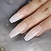 CoolNail Ombre Gradient Pink Nude White French Ballerina Press on False Nails Extra Long Natural Coffin UV Gel Glue On Fake Fingers nails