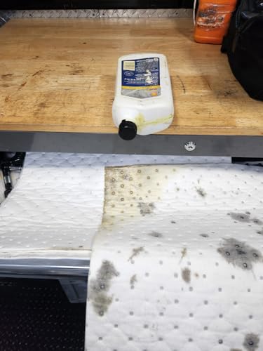 Image of Premium Oil Absorbent Pads, Heavy Duty - High Absorbency, Eco-Friendly, 100-Pack, 19 inch x 17 inch - Fast Cleanup for Oil, Grease & Petroleum Spills in Garage, Workshop, Industrial & Home Use