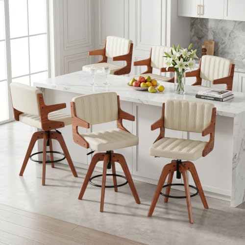 Image of Counter Height Bar Stools, Mid Century Modern Counter Height Stools