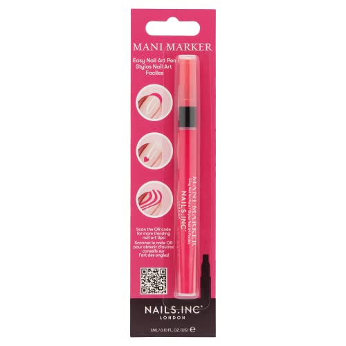 Nails.INC Mani Marker Pink, Bubblegum Pink, 9 ml (Pack of 1)