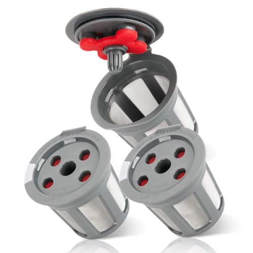 LRUVSOUL Reusable K Cups for Keurig Multistream Technology - 3 Packs Universal Fit Reusable Coffee Pods for Most Keurig Home Brewers - Refillable Coffee Filters with 304 Stainless Steel Mess,BPA Free