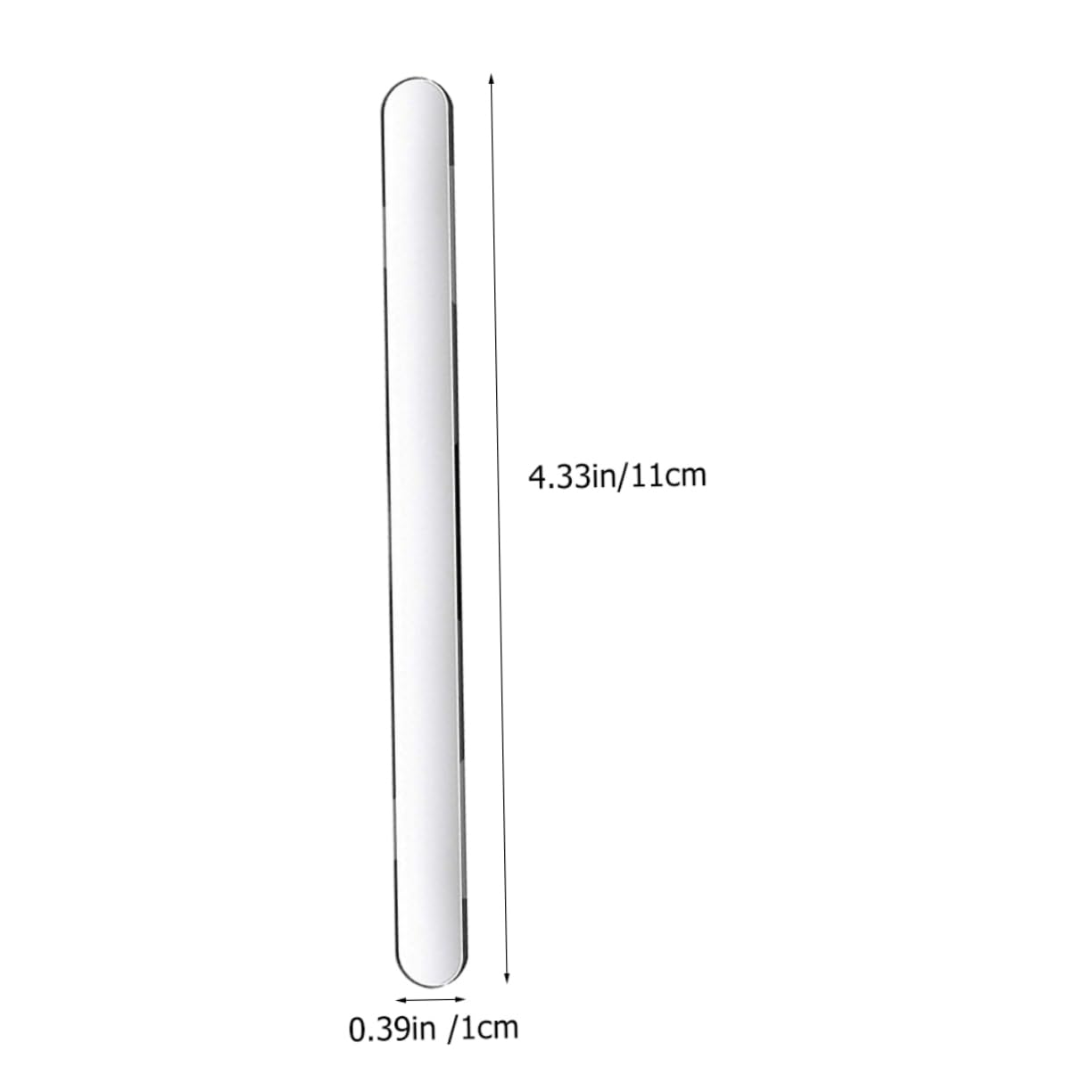 Alipis 80pcs Acrylic Ice Cream Sticks Reusable Multi Function DIY Popsicle Sticks for Homemade Treats Standard Strong for Creative Ice Food Making