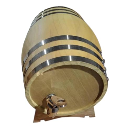 FytStycale Barril de Roble de 1,5 L con Grifo para añejar Bebidas. Barril de Madera.