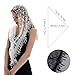 LMVERNA Triangle Lace Mantilla Veil Tulle Scarf Covering Church Veil for Mass Wedding Bridesmaids