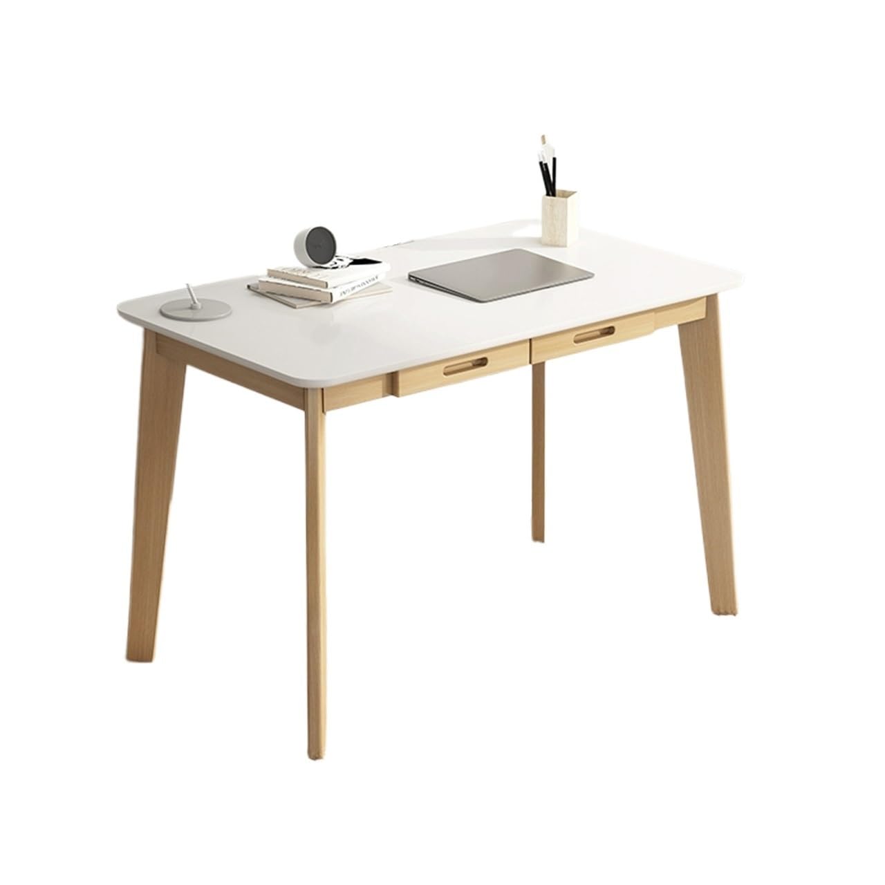 EINES Desk Game Table Home Office Desk Modern Minimalist Office Desk Home Laptop Table Study with Storage Drawer Workstation(A,100cm)