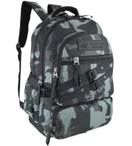 Mochila Tática Militar Reforçada Resistente a Água Escolar Estudante Passeio Viagem Masculina Feminina (Cinza -Escuro)