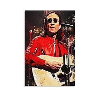 DONGH John Lennon Poster décoratif sur toile 40 x 60 cm - Les Beatles, Paul McCartney, John Lennon, RIngo Starr, George Harrison