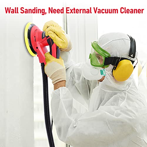 Electric Random Orbital Sander,Pioneerworks Brushless Motor,Powerful 350W & Low Vibration,10000 Rpm,6-Inch For Woodworking, Polishing,Carpentry #TOP4