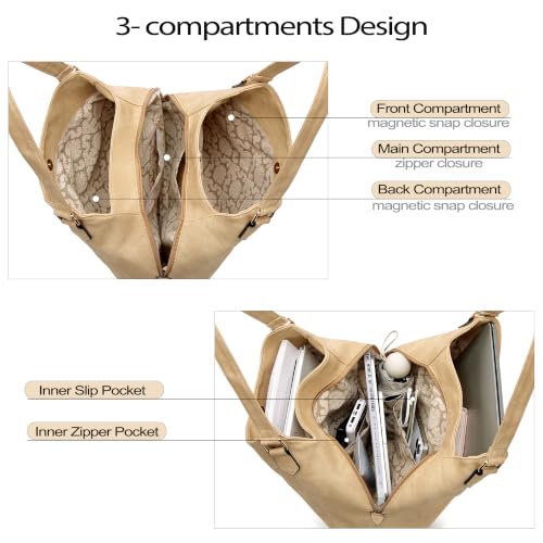 Image of Multi-pocket Shoulder Bag for Women