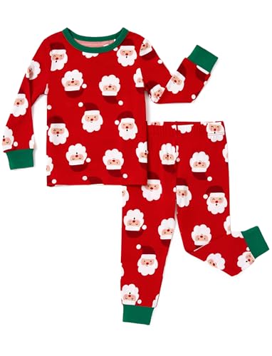 Image of PATPAT Bamboo Viscose Pajama Sets for Toddler Boys & Girls Baby Kids, Ultra-soft Snug fit Pjs Sleepers for Birthday Holiday