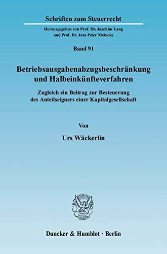 Betriebsausgabenabzugsbeschrankung Und