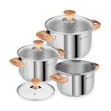 ✅【HIGH-QUALITY MATERIAL】Made of 18/0 stainless steel, this stockpot resists oxidation and does not react with food. Compatible with all stovetops, including induction. Dishwasher safe. 📏【BUILT-IN MEASURING SCALE】An internal scale allows for easy liqu...
