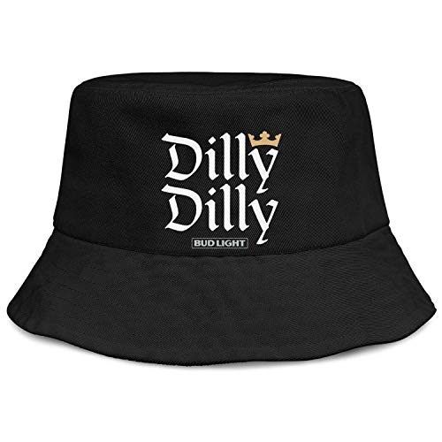 jdadaw Bud-Light-Beer-Dilly-Dilly- Unisex Bucket Hats Gardening Cap Black