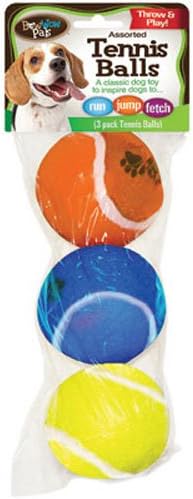 BOWWOW Bow Wow Tennis ball, 3-Pack, 2-1/2-Inch