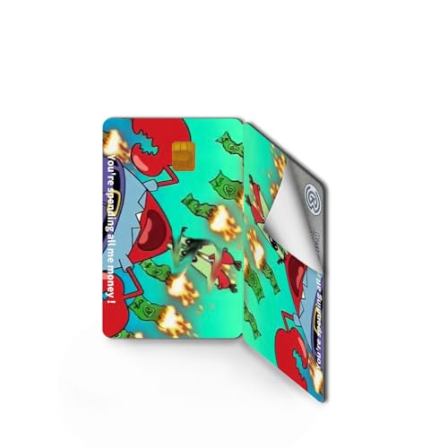 【You're spending all me money】Credit Card Skin Debit Card Skin Sticker funny meme photo for Transportation Key 2PCS Card Cover No Bubble Slim Waterproof Anti-Wrinkling Removable Bank Card Cover Decal