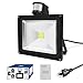 Warmoon LED Motion Sensor Flood Light 30W Outdoor IP65 Waterproof 6500K Daylight White Security Wall lighting With Sensitive Detector for Entryways, Stairs, Porch, Yard, Garage
