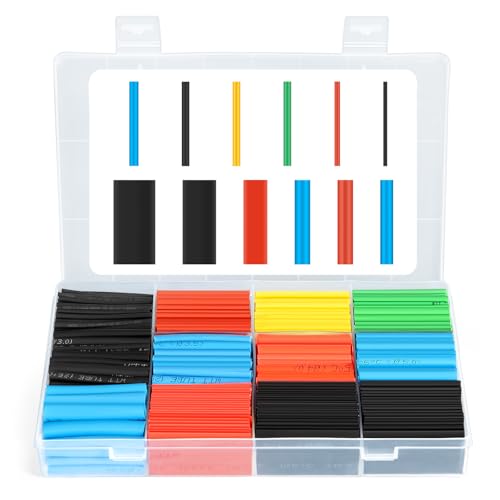 Eventronic 560 PCS Heat Shrink Tubing Kit, Wire Heat Shrink Tube, Electrical Shrink Tubeï¼ŒIndustrial Heat-Shrink Tubing, Wire Shrink Wrap Tubing, Assortment â€“ Industrial & Automotive Heat Shrink