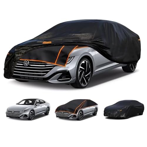 Kayme Padded Hail Protector Car Cover Custom Fit for Volkswagen Arteon, Anti Hail Blanket with Multilayer Thickened Design, Hail Proof & All Weather O