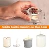 24 Mini Porte-Bougeoirs En Verre Transparent - Photophores 5x3.5cm Pour Bougies Chauffantes - YSWOVUO