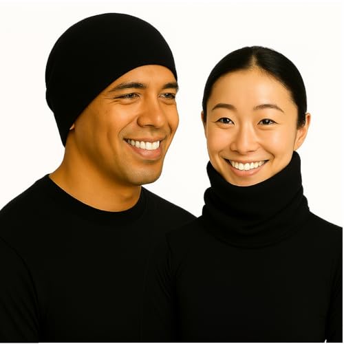 Conjunto de Inverno 3 Peças, Gorro, Luvas e Cachecol em micro Soft, Preto