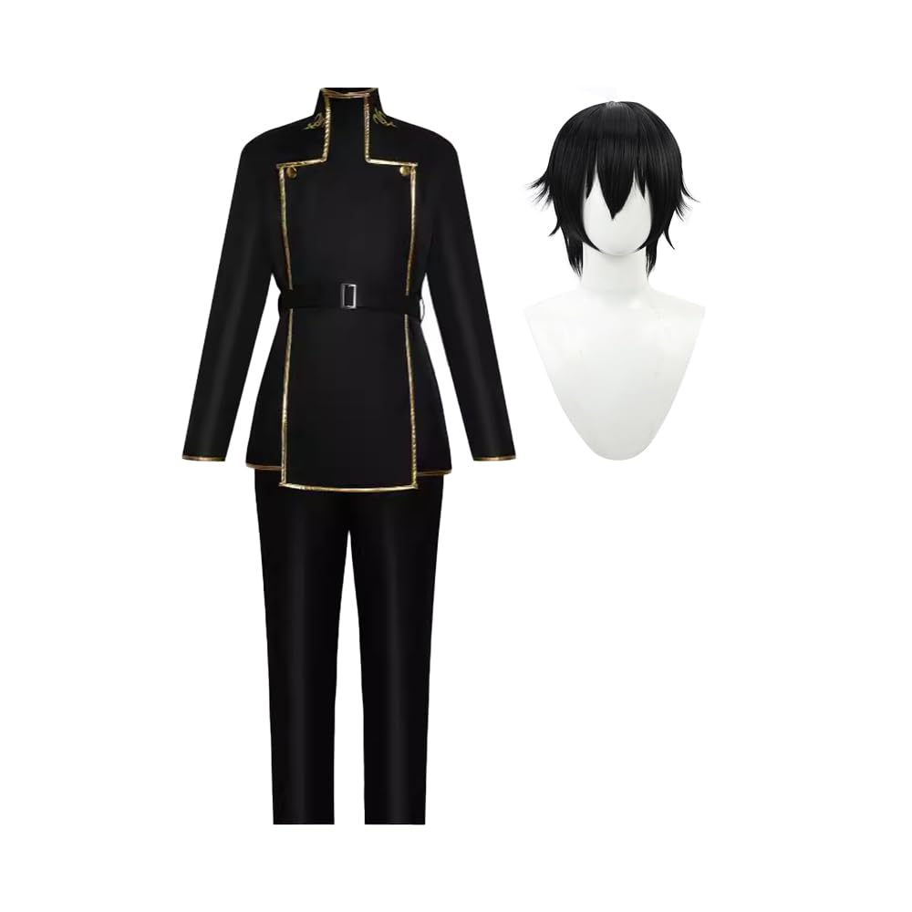 DEXSHUN Lelouch Cosplay Lulu męski kostium anime z peruką, odgrywanie ról, na Halloween, karnawał, imprezę, przebranie