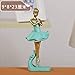 Produktbild Mini Dancer Figurine, Blau Stehend Ballet Girl Statue, Handgefertigte Hübsche Skulptur Sammelbare, Vintage Abstrakte Kunst Statuette Dekoration Schmuck Für Wohnzimmer Schlafzimmer Büro Schreibtisch