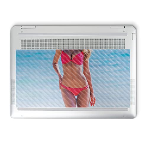 Image of MightySkins Carbon Fiber Skin Compatible with HP Spectre x360 14 inch (2022) Full Wrap Kit - Bikini | Protective, Durable Textured Carbon Fiber Finish | Easy to Apply | Made in The USA