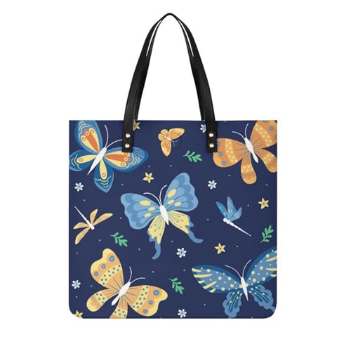 Sac à main shopper papillon libellule, le grand fourre-tout pour ne plus manquer de place