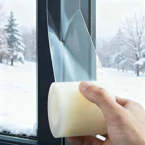 Transparent Weather Stripping Window Seal,2Inch x 29.5FT, No Mess Winter AC Window Seal Kit,Residue-Free Window AC Insulation Tape - Dstorelhp