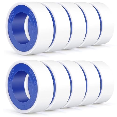 DOPKUSS Plumbers PTFE Pipe Sealant Tape, 5.5mil Thick, Flex Seal Tape Waterproof, -212 to 500 Degree...