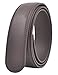 QISHI YUHUA Belt Men's Leather Ratchet Belt Multiple Colour,Brown