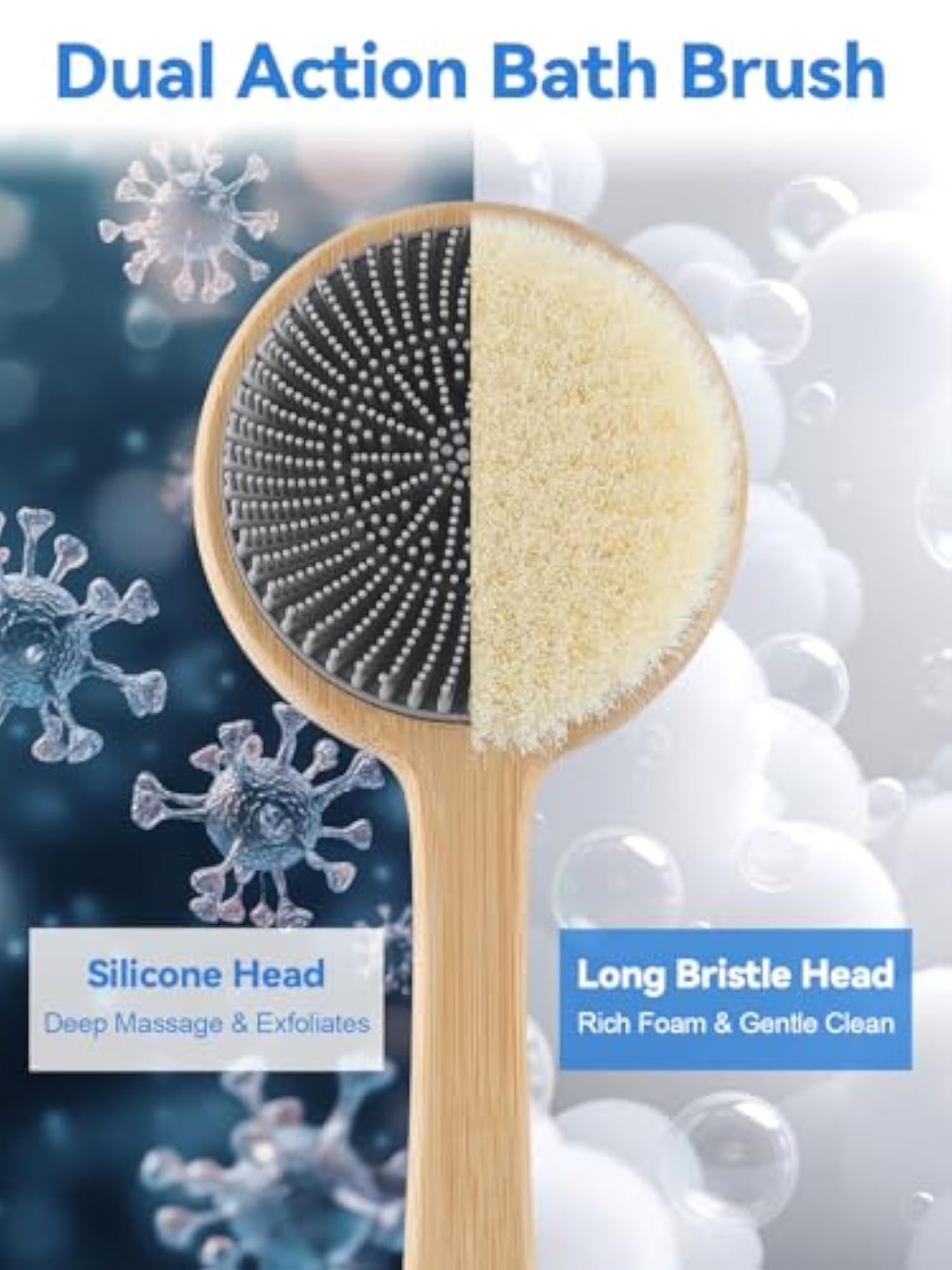 Silicone Back Scrubber for Shower