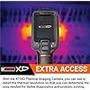 K Tool International XD275 Thermal Image Camera for Garages, Repair Shops and DIY, 2.4 LCD Display, 4F to 752F Temperature Range, Multiple Color Palettes, 16GB microSD Card, USB-C Cable, Wrist Strap