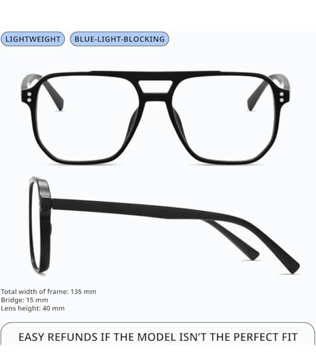 Image of Blue cut Light Blocking Glasses | Anti Glare Eyewear | Uv Protection Eye Glass For Men | Computer Glasses For Mobile /laptop Use |