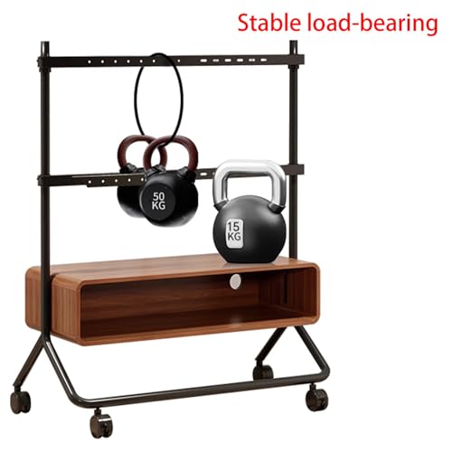Soporte móvil para TV con ruedas, ajustable en altura miniatura 7