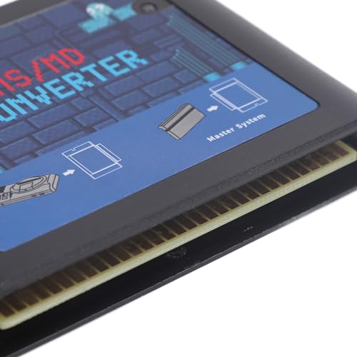 Image of Gugxiom Game Card Converter for Retron 5 /3 /2, Mega Drive & Genesis, MS to MD Adapter for Classic Gaming & Retro Console (Black Transparent)