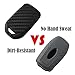 2Pack Silicone Carbon Fiber Pattern car Key case Cover Keychain for Smart Honda Jazz Grace Civic Odyssey Accord XR-V CR-V Vezel City Element fcx Clarity insighe Pilot Ridge Accessories fob Shell Bag